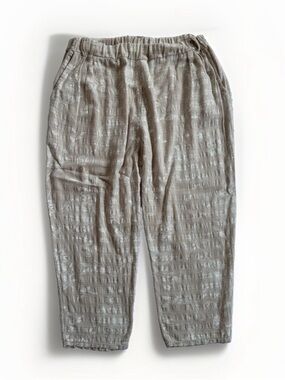 Prospero Made in Italy Cotton Gauze Floral Pants 3X Lagenlook Coastal Grandma